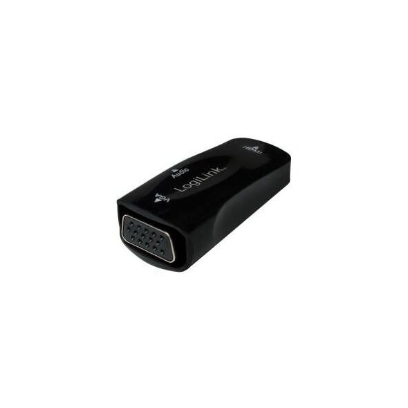 Adapter AV LogiLink HDMI - D-Sub (VGA) + Jack 3.5mm czarny (CV0108)