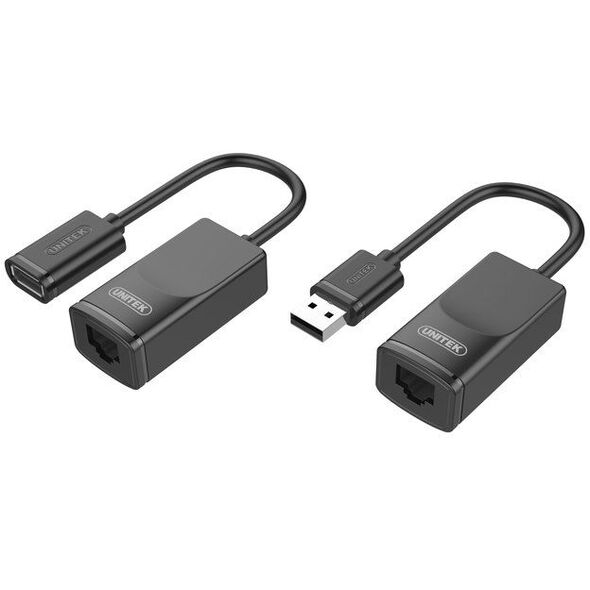 Adapter USB Unitek Y-UE01001 USB - RJ45 Czarny  (Y-UE01001)