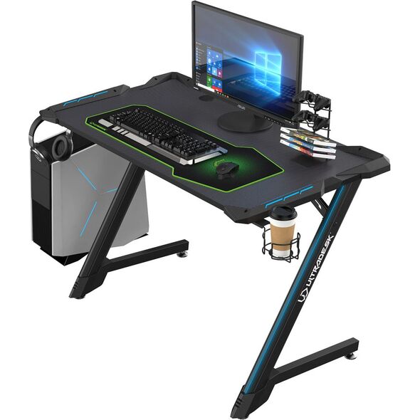 Biurko Ultradesk Space V2 Czarne 113 cmx61 cm