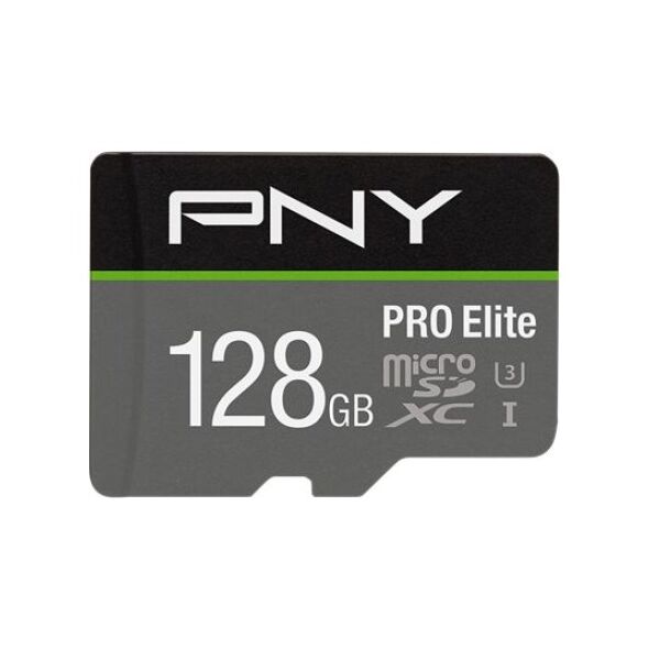 Karta PNY PRO Elite MicroSDXC 128 GB Class 10 UHS-I/U3 A1 V30 (P-SDU128V31100PRO-GE)