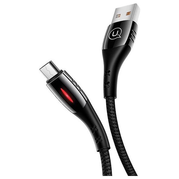 Kabel USB Usams USB-A - microUSB 1.2 m Czarny (63821-uniw)