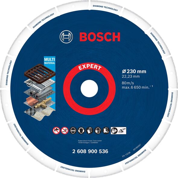 Bosch Duża tarcza tnąca EXPERT Diamond Metal Wheel, 230 x 22,23 mm