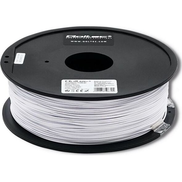 Qoltec Filament ABS PRO biały (50678)