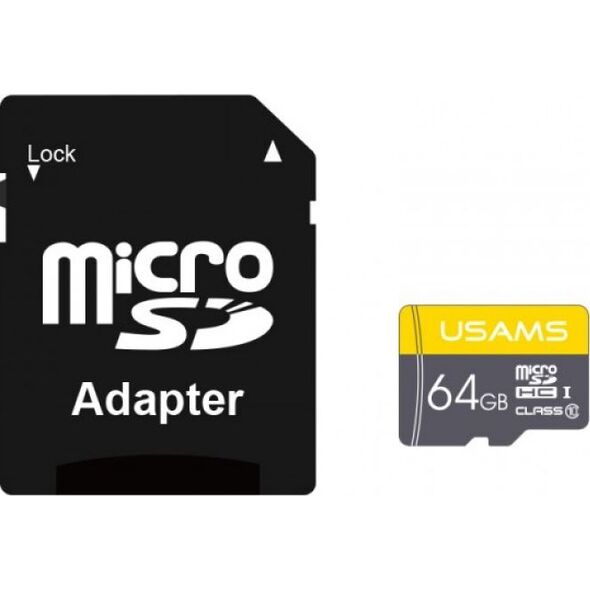 Karta Usams MicroSDHC 64 GB Class 10 U1  (ZB119TF01)