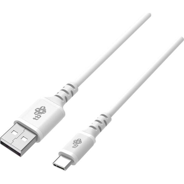 Kabel USB TB Print USB-A - USB-C 1 m Biały (1_742417)