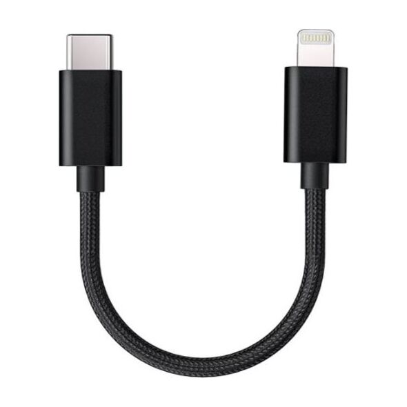 Kabel USB FiiO USB-C - Lightning 0.1 m Czarny