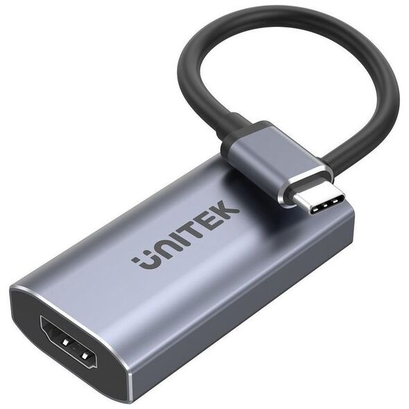 Adapter USB Unitek V1414A USB-C - HDMI Srebrny  (V1414A)