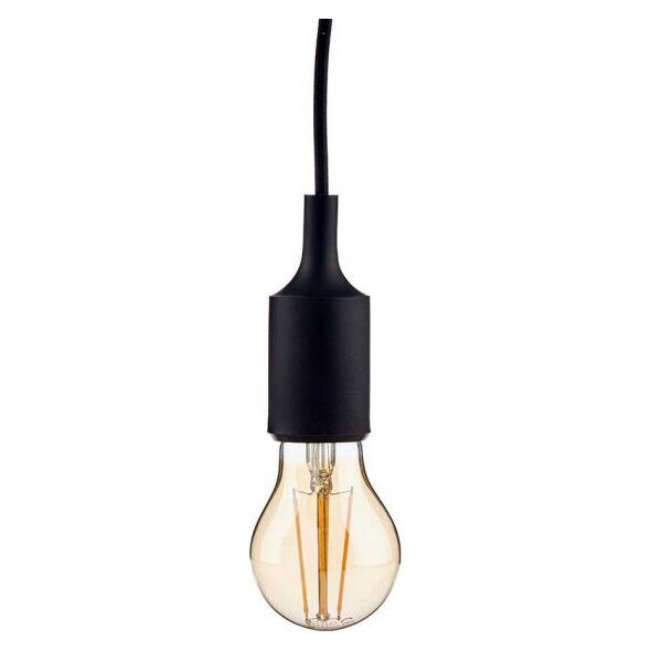 Lampa wisząca oprawka żarówki 9,7 x 12 cm E27 czarna 6-częściowa