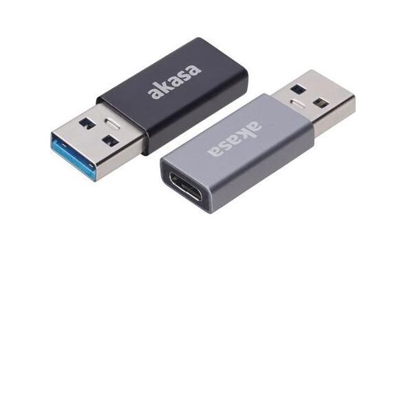 Adapter USB Akasa USB-C - USB Czarny  (AK-CBUB61-KT02)