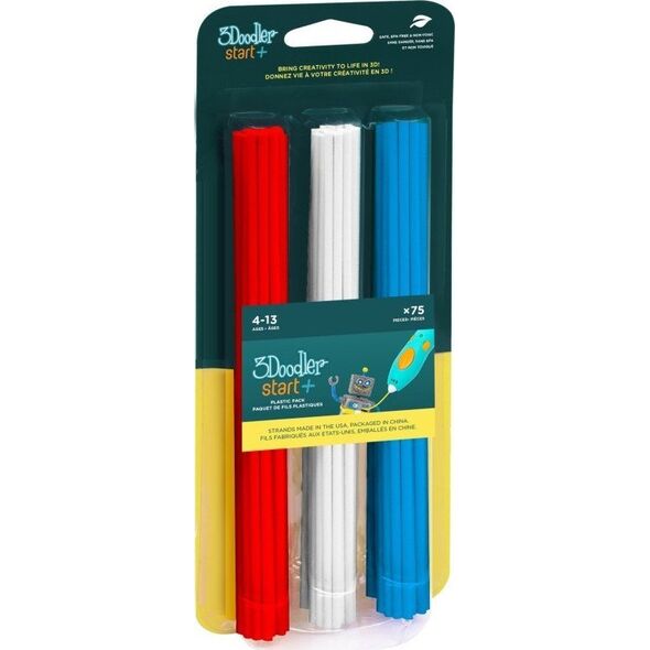 3Doodler Filament Start, 2.5mm, 75szt., 3 kolory, 3DS-ECO-MIX1-75