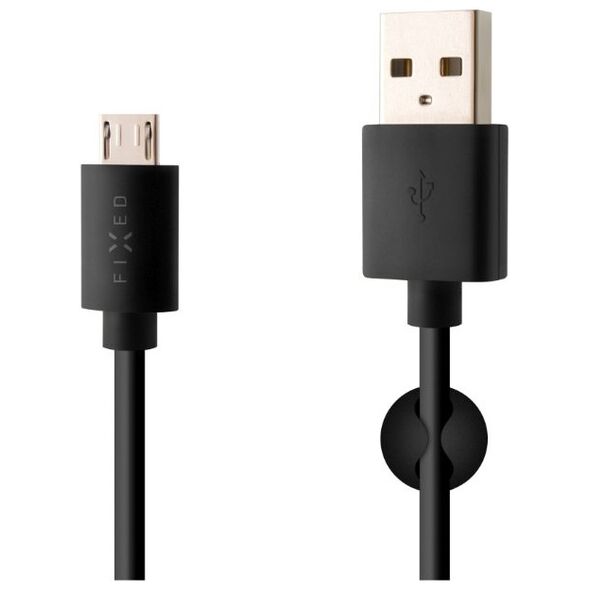 Kabel USB Fixed USB-A - microUSB 1 m Czarny (FIXD-UM-BK)