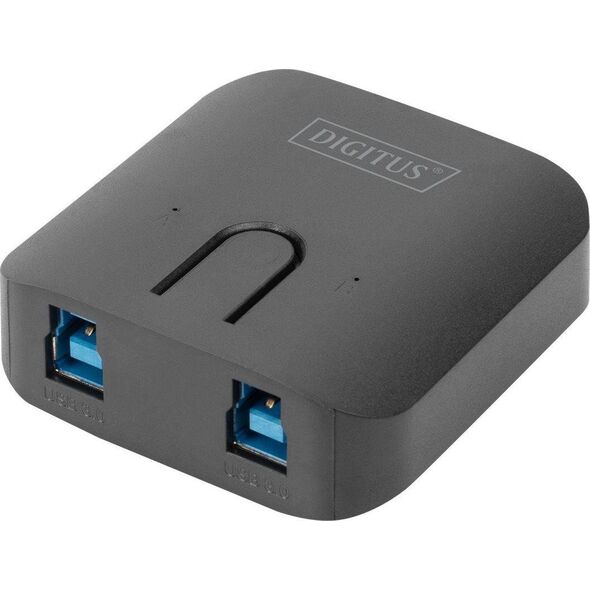 Adapter USB Digitus Przełącznik USB 3.0 Super Speed 5 Gbps, 2 PC - 1 Urządzenie, samozasilający