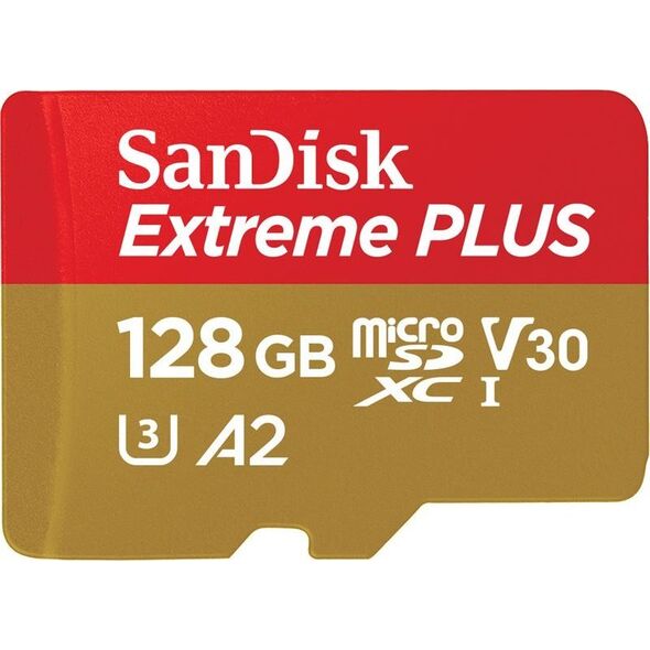 Karta WD Extreme Plus MicroSDXC 128 GB Class 10 UHS-I/U3 A2 V30 (SDSQXBD-128G-GN6MA)