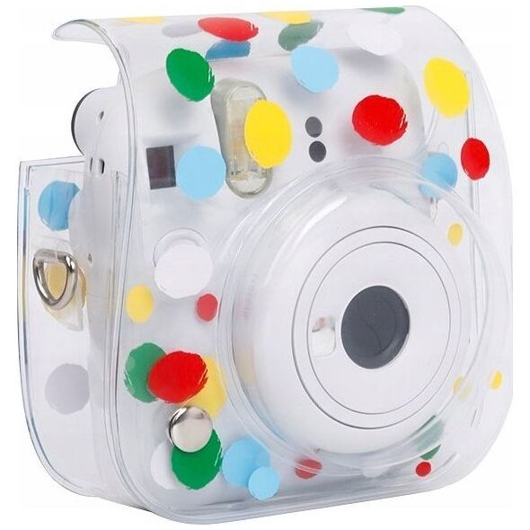 Pokrowiec LoveInstant Futerał Etui Pokrowiec do FujiFilm INSTAX Mini 12 / Kolorowe Kropki