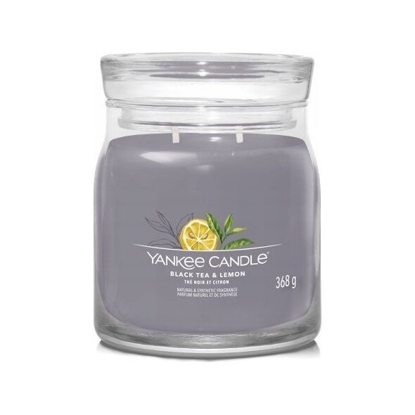 Yankee Candle Yankee Candle Signature Black Tea & Lemon Świeca Średnia 368g