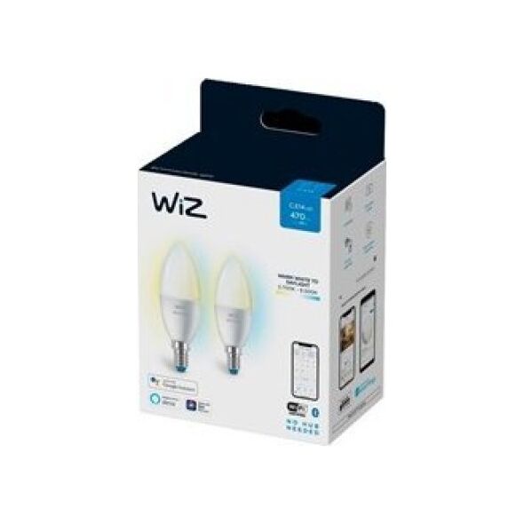 WiZ WiZ,Candle,4,9W,2700-6500,C37,E14,2 pcs lightsource