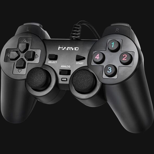 Pad Marvo Gamepad Marvo GT-006, 15przycisk, USB, czarny, wibrujący