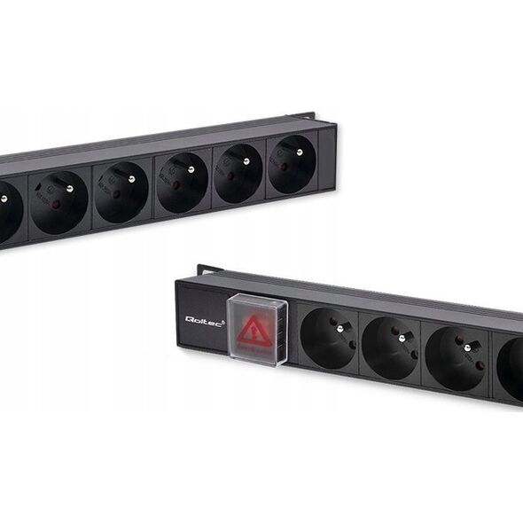 Listwa zasilająca Qoltec Listwa zasilająca Qoltec PDU do RACK | 16A | 16 x FRENCH | Pionowa | 1.8m