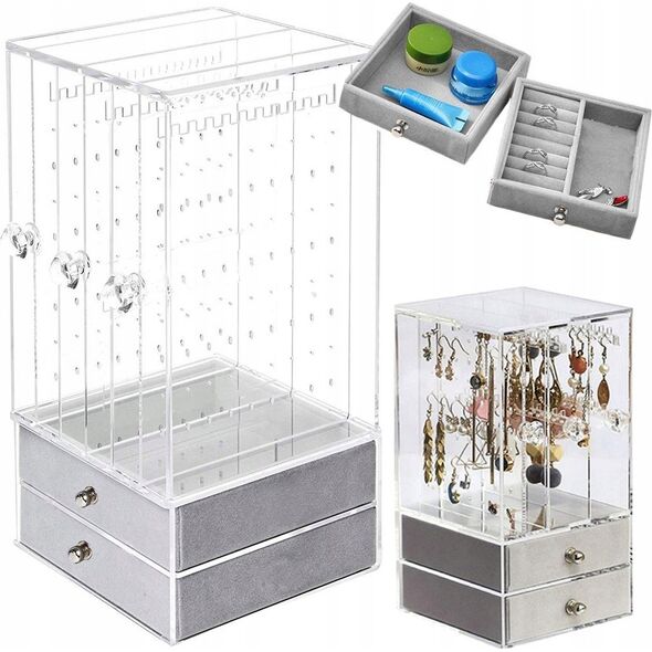 Verk Group Jewellery organiser casket display suede