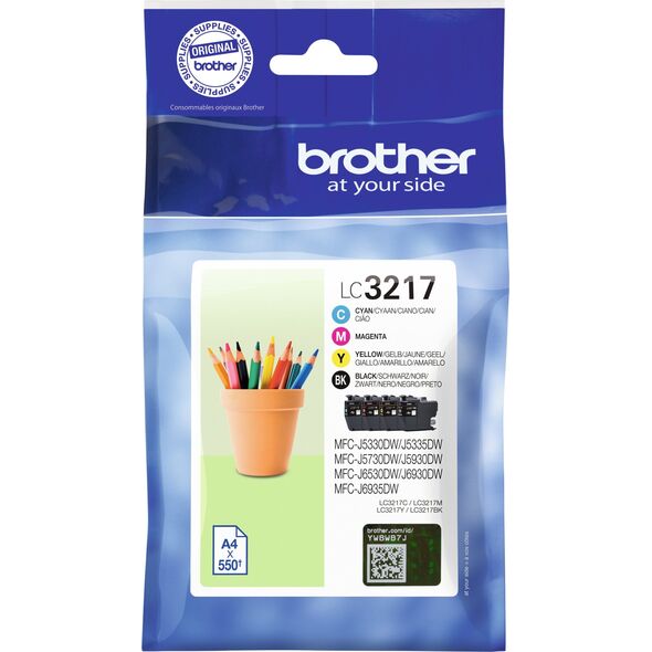 Tusz Brother Brother Tusz LC3217VAL CMYK 4 x 550str