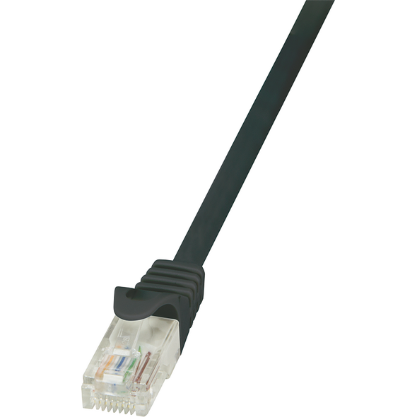 LogiLink CAT 5e Patchcord U/UTP Czarny 0.25M (CP1013U)