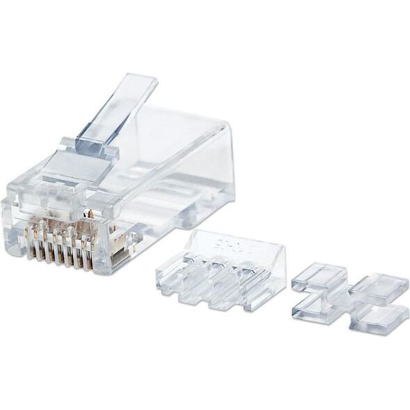 Intellinet Network Solutions Wtyk modularny RJ45 8P8C Cat6 UTP na drut słoik 80 szt. (790536)