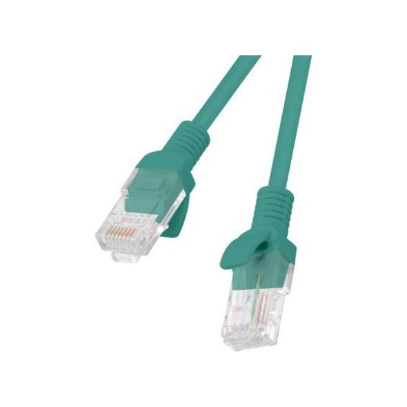 Lanberg RJ-45/RJ-45 kat.5e Zielony 0.5m (PCU5-10CC-0050-G)