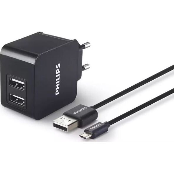 Ładowarka Philips DLP2307 2x USB-A 3 A (DLP2307U/12)