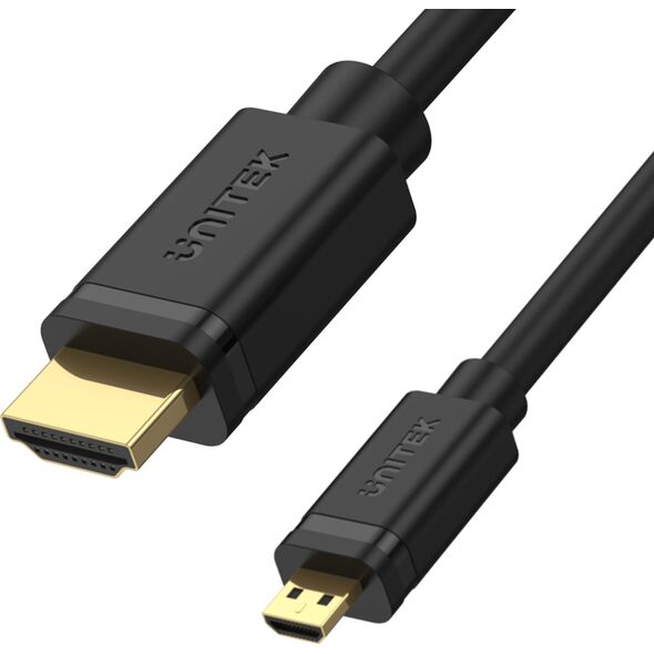 Kabel Unitek HDMI Micro - HDMI 2m czarny (Y-C182)