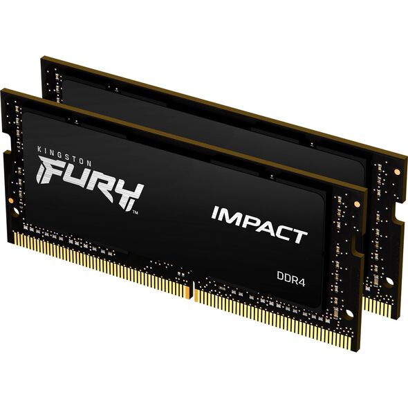 Pamięć do laptopa Kingston Fury Impact, SODIMM, DDR4, 32 GB, 2666 MHz, CL15 (KF426S15IB1K2/32)