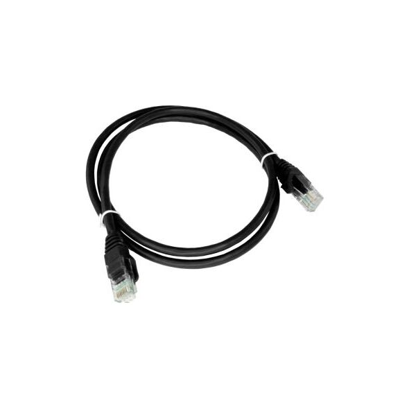 Alantec Patch-cord U/UTP kat.6A LSOH 0.25m czarny ALANTEC