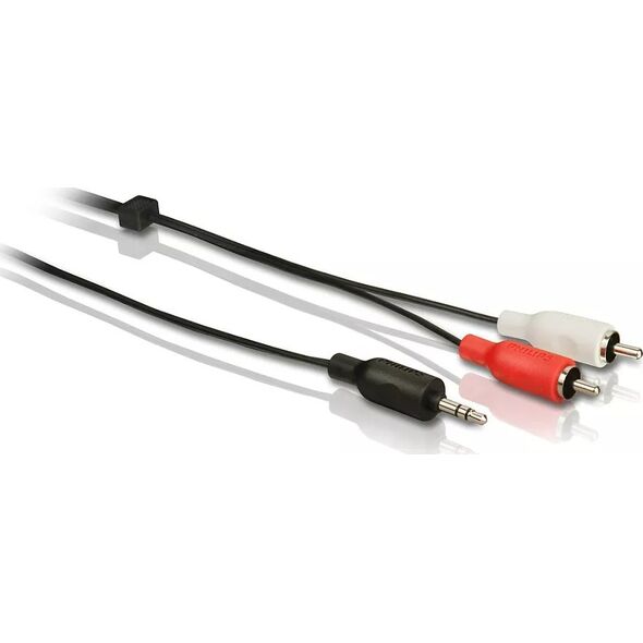 Kabel Philips Jack 3.5mm - RCA (Cinch) x2 1.5m czarny (SWA2527W/10)