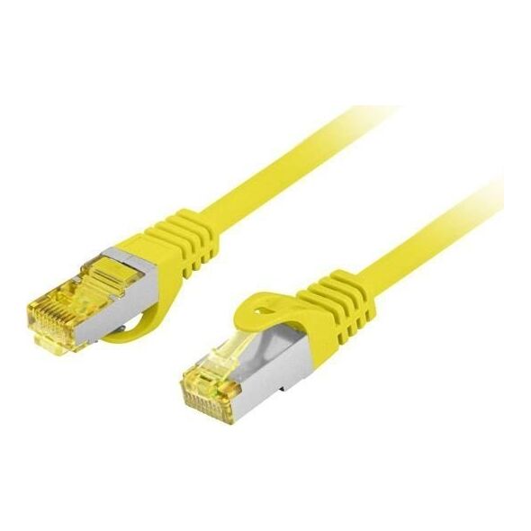 Lanberg PATCHCORD KAT.6A S/FTP LSZH CU 2M ŻÓŁTY FLUKE PASSED LANBERG