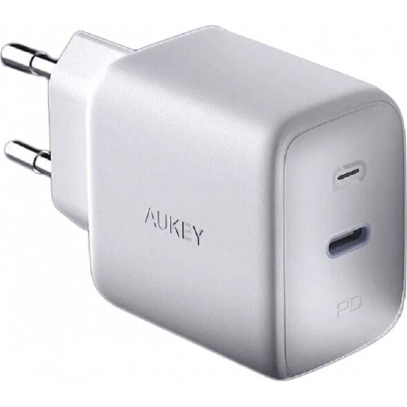 Ładowarka Aukey PA-B2 White Omnia GaN ładowarka sieciowa 1xUSB-C 61W Power Delivery 3.0 3A