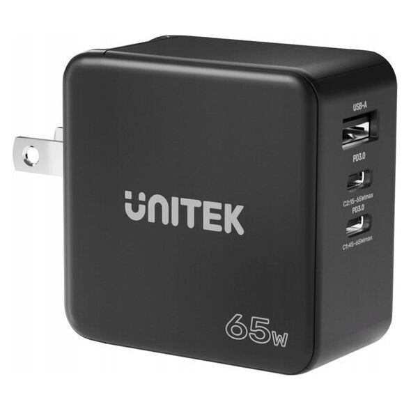 Ładowarka Unitek 1x USB-A 2x USB-C 3.25 A (P1117B)