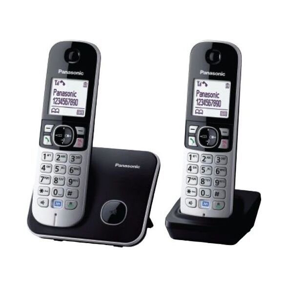 Telefon stacjonarny Panasonic KX-TG6812PDB Czarno-srebrny