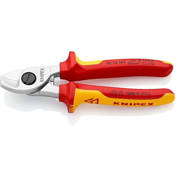 Knipex Nożyce do cięcia kabli izolowane do 1000V 165mm (9516165)