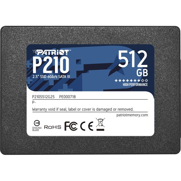 Dysk SSD Patriot P210 512GB 2.5" SATA III (P210S512G25)