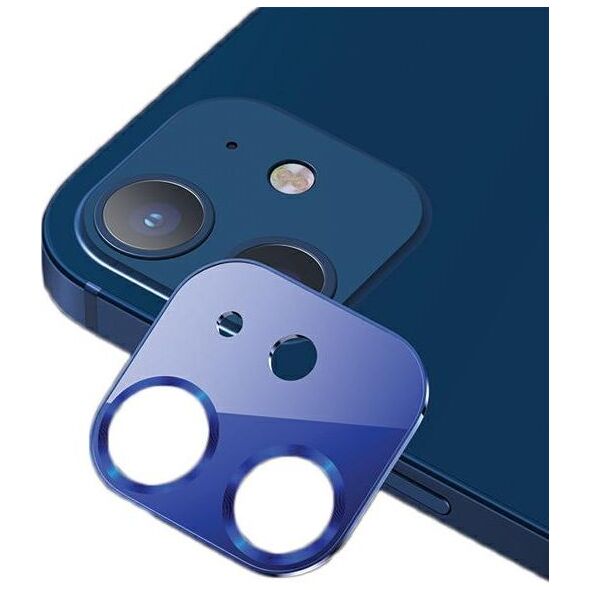 Usams USAMS Camera Lens Glass iPhone 12 metal niebieski/blue BH703JTT05 (US-BH703)