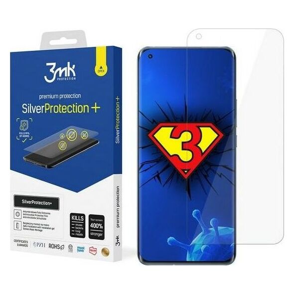 3MK 3MK Silver Protect+ Xiaomi Mi 11 5G Folia Antymikrobowa montowana na mokro