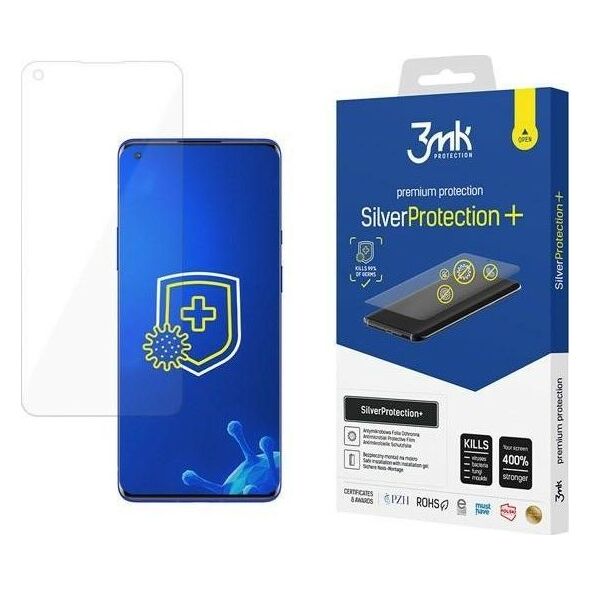 3MK 3MK Silver Protect+ OnePlus 9 Folia Antymikrobowa montowana na mokro