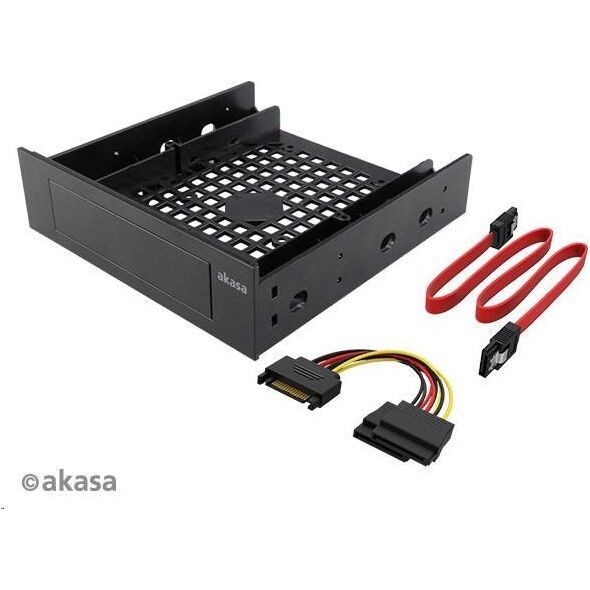 Akasa Ramka 5.25" na dysk 3.5"/2.5" + kable SATA (AK-HDA-12)