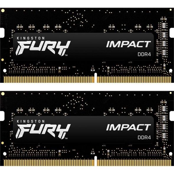 Pamięć do laptopa Kingston Fury Impact, SODIMM, DDR4, 32 GB, 2666 MHz, CL16 (KF426S16IBK2/32)