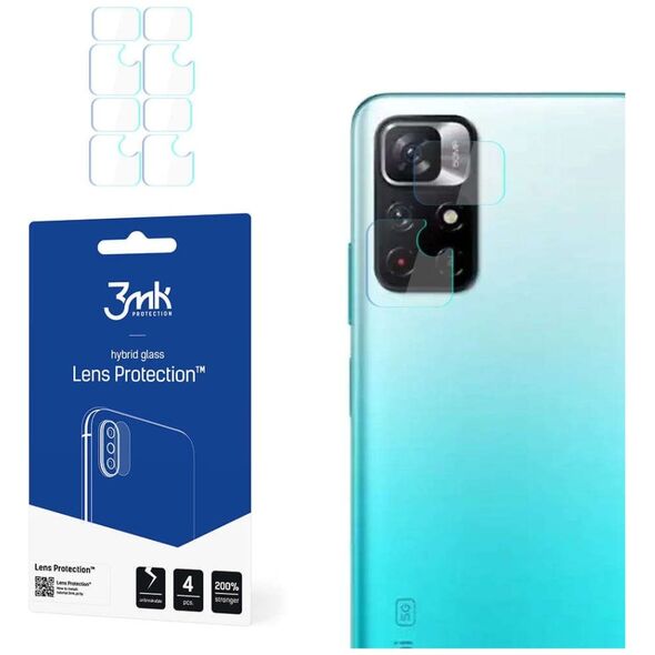 3MK Szkło x4 na kamerę obiektyw 3mk Lens Protection do Xiaomi Redmi Note 11 5G