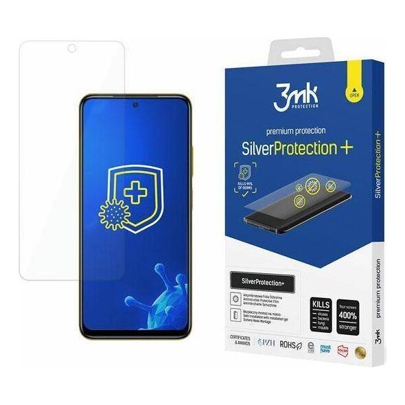 3MK 3MK Silver Protect+ Xiaomi POCO X4 Pro 5G Folia Antymikrobowa montowana na mokro