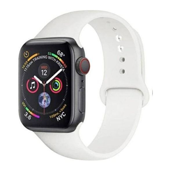 Beline Beline pasek Apple Watch Silicone 42/44/45mm white colour