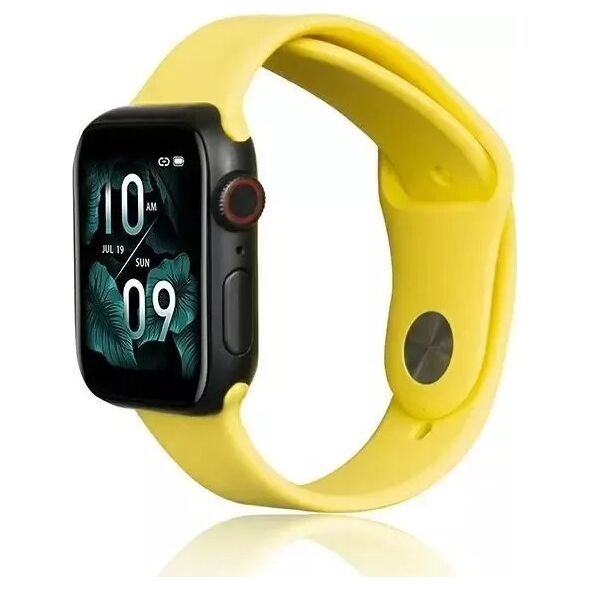 Pasek do smartwatcha Beline Silicone do Apple Watch 42/44/45/49mm żółty /yellow