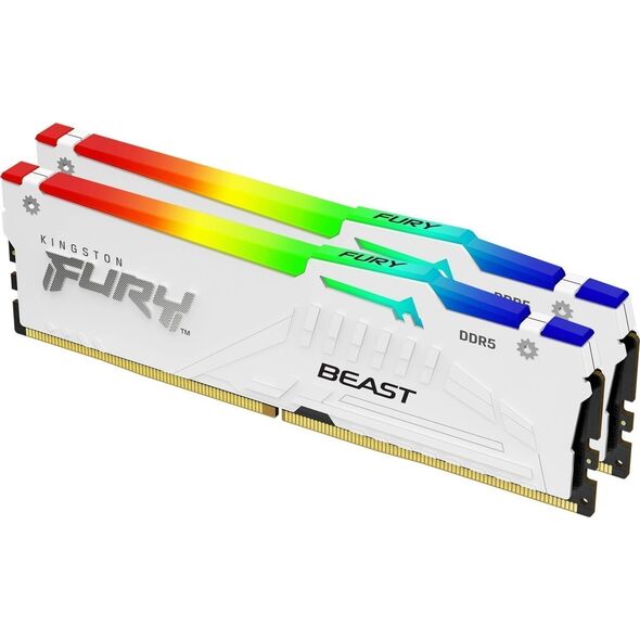 Pamięć Kingston Fury Beast RGB, DDR5, 32 GB, 5200MHz, CL36 (KF552C36BWEAK2-32)