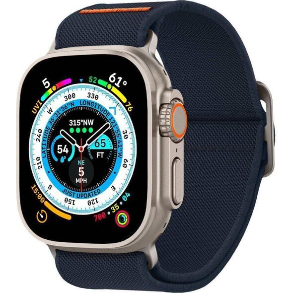 Spigen Pasek do APPLE WATCH 4 / 5 / 6 / 7 / 8 / SE / ULTRA (42 / 44 / 45 / 49 MM) Spigen Fit Lite Ultra granatowe