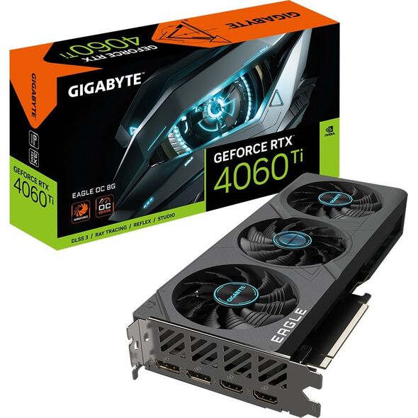 Karta graficzna Gigabyte GeForce RTX 4060 Ti Eagle OC 8GB GDDR6 (GV-N406TEAGLE OC-8GD)